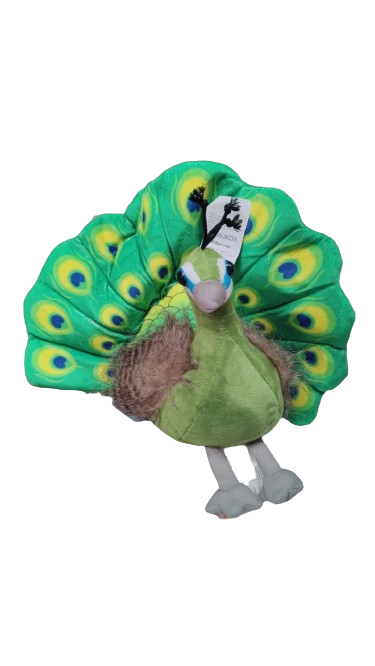 Jucarie din Plus Paun Verde 25 cm PeaCok [2]