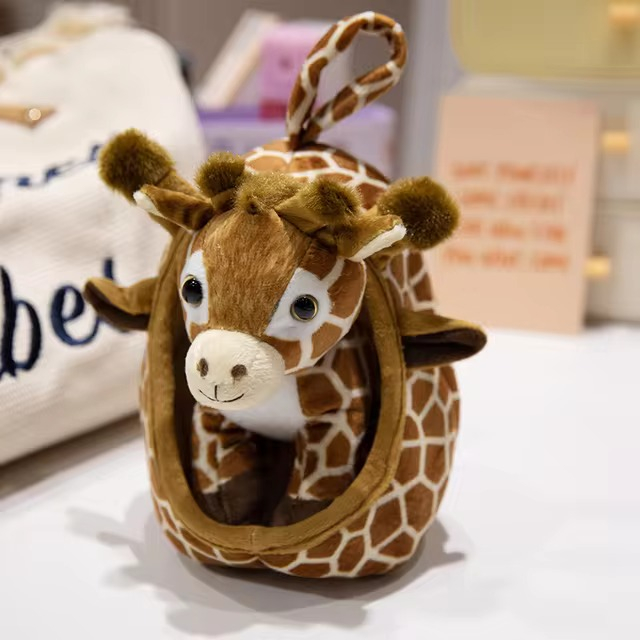 Jucarie de Plus Girafa cu Cosulet 18 cm [1]