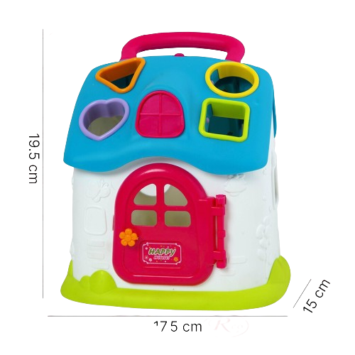 Jucarie Educativa Casuta Albastra cu Sortator de Forme si Culori [4]