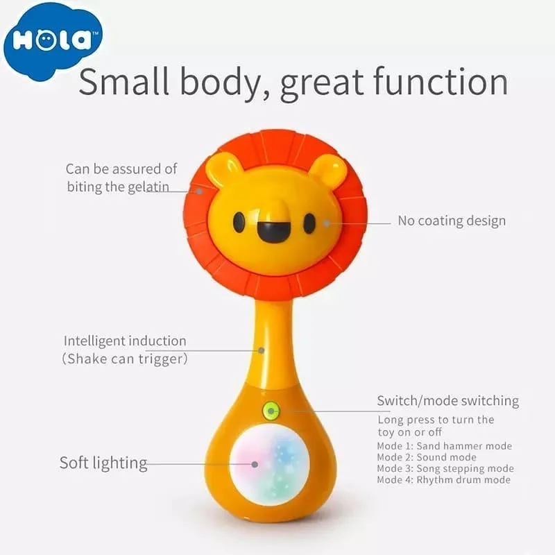 Jucarie interactiva cu Lumini Zornaitoare Animale Hola Toys [3]