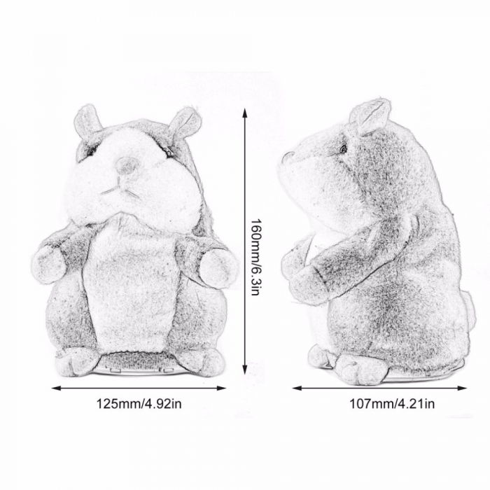 Hamsterul Vorbitor Jucarie interactiva de plus [4]