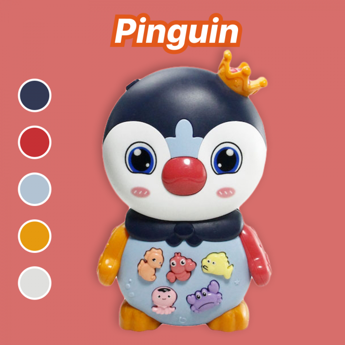 Jucarie interactiva Pinguin Albastru cu sunete si lumini [5]