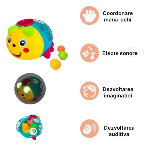 Jucarie Interactiva si Educativa Small Beetle cu Lumini si Sunete pentru Copii [3]