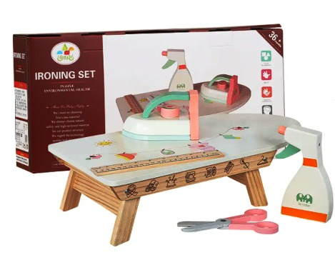 Jucărie Masa de Călcat din Lemn Montessori [5]