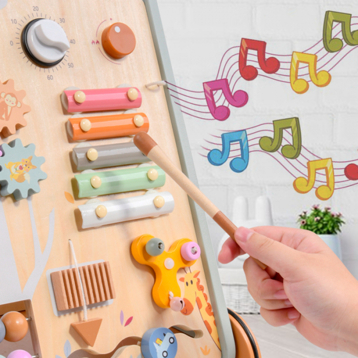 Jucarie Montessori Antepremergator din Lemn – Centru de Activitati pentru Copii [7]