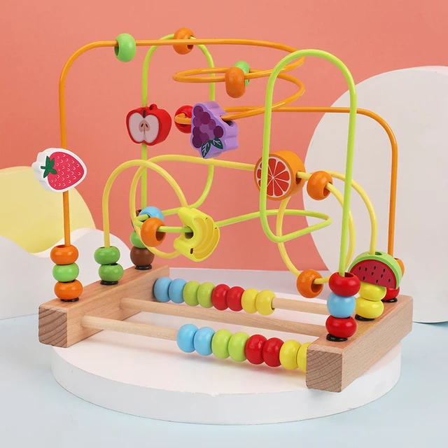 Jucarie Montessori labirint cu bile si abac [3]