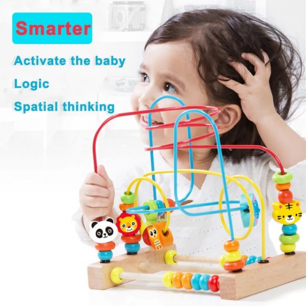 Jucarie Montessori labirint cu bile si abac [4]