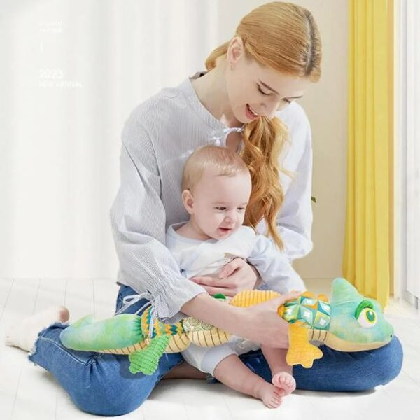 Jucarie Muzicala Din Plus Cameleon pentru bebe - verde [4]