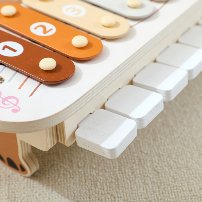Jucarie Muzicala Lemn Montessori – Xilofon, Tambur, Pian [6]