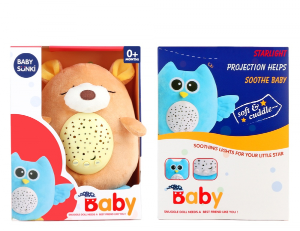 Jucarie plus bebelus cu muzica si proiector Animale Baby Snuki [3]