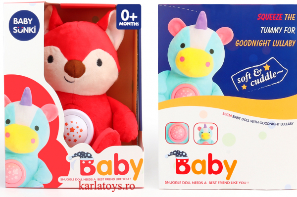 Jucarie plus bebelus cu muzica si proiector Animale Baby Snuki [4]