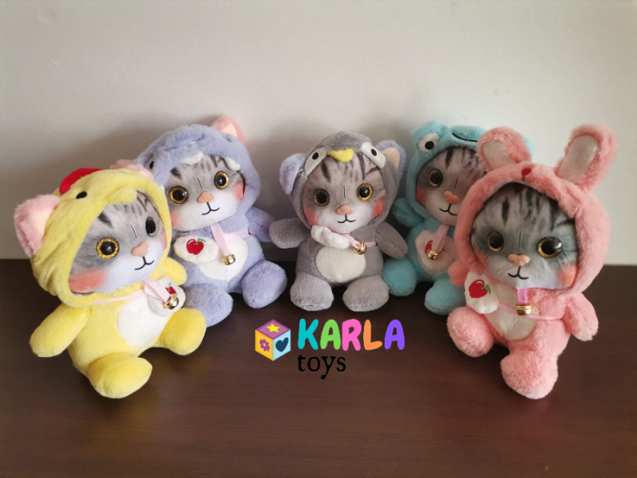 Pisica de PLus cu ochi sclipitori cu costum Kawaii Cat [4]