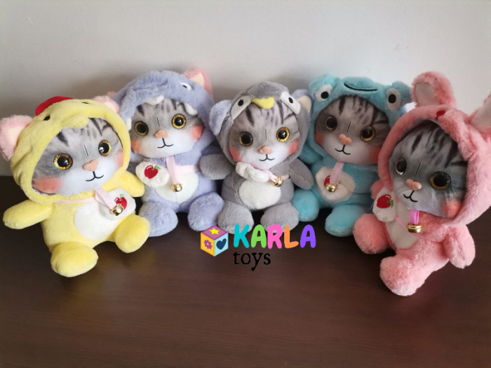 Pisica de PLus cu ochi sclipitori cu costum Kawaii Cat [2]