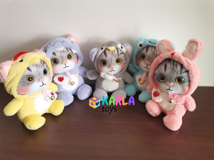 Pisica de PLus cu ochi sclipitori cu costum Kawaii Cat [3]
