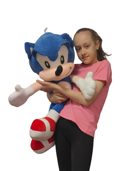Jucarie Plus Sonic Jumbo 70 cm – Ariciul Albastru [2]