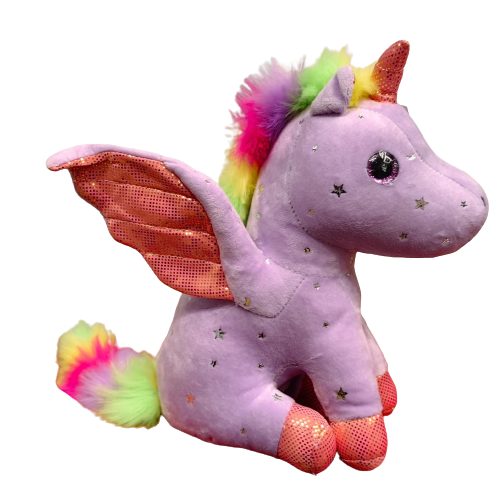 Jucarie plus Unicorn cu Ochi sclipitori si Coama Curcubeu [2]
