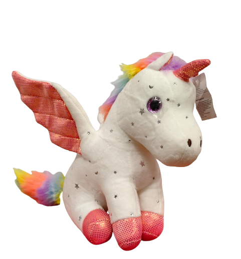 Jucarie plus Unicorn cu Ochi sclipitori si Coama Curcubeu [2]