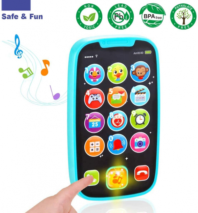 Jucarie Primul Meu Telefon Smart cu muzica si lumin Hola [4]