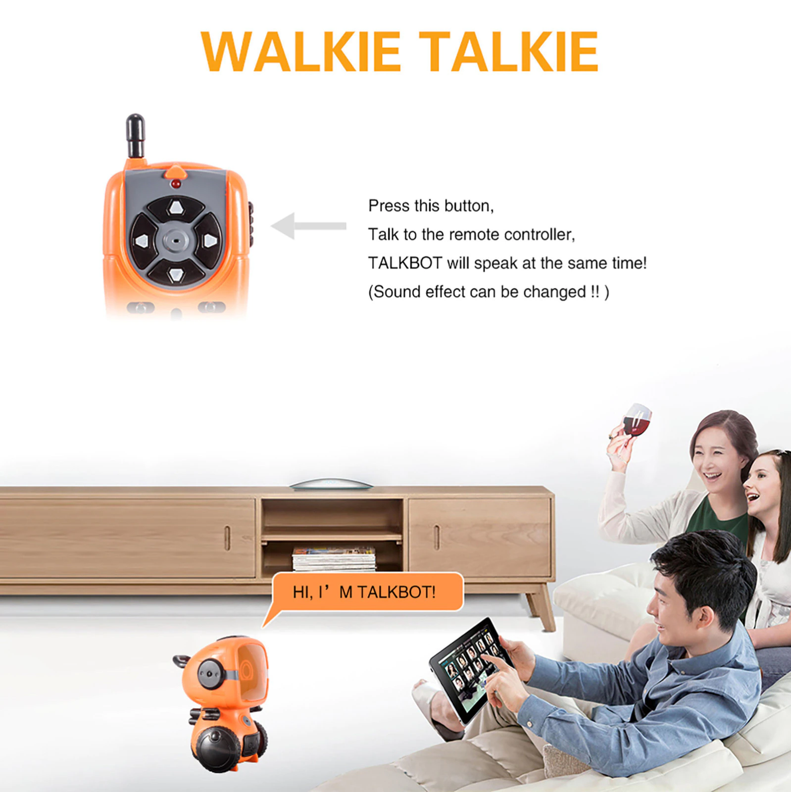Jucarie Robot Inteligent cu Wireless si Walkie Talkie [8]