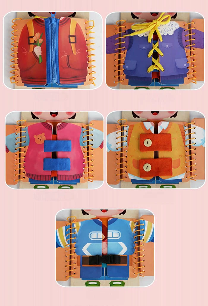 Jucarie Senzoriala Montessori Carte Busy Book [8]