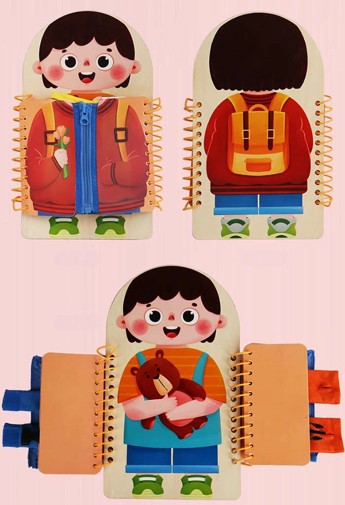 Jucarie Senzoriala Montessori Carte Busy Book [7]