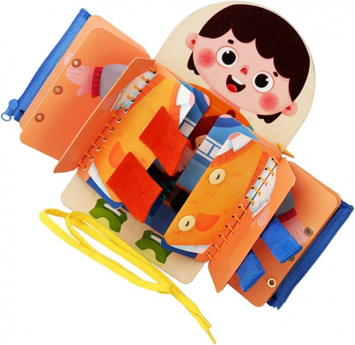 Jucarie Senzoriala Montessori Carte Busy Book [2]