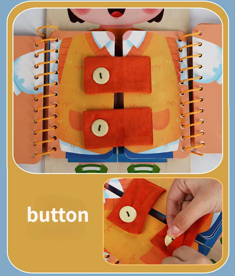 Jucarie Senzoriala Montessori Carte Busy Book [12]