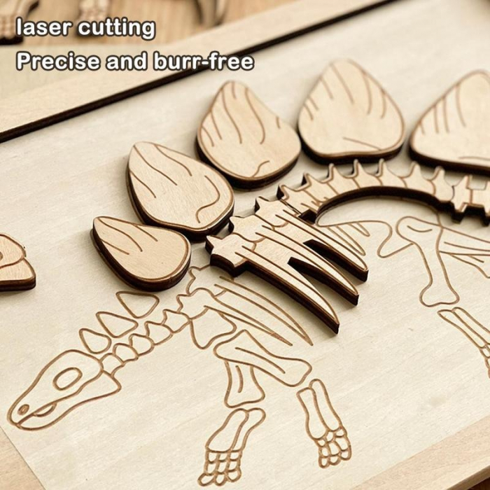 Jucărie tip Comoara Copii Dig Puzzle Diy 3D Dinozaur Fosilă Săpătură Arheologică [3]