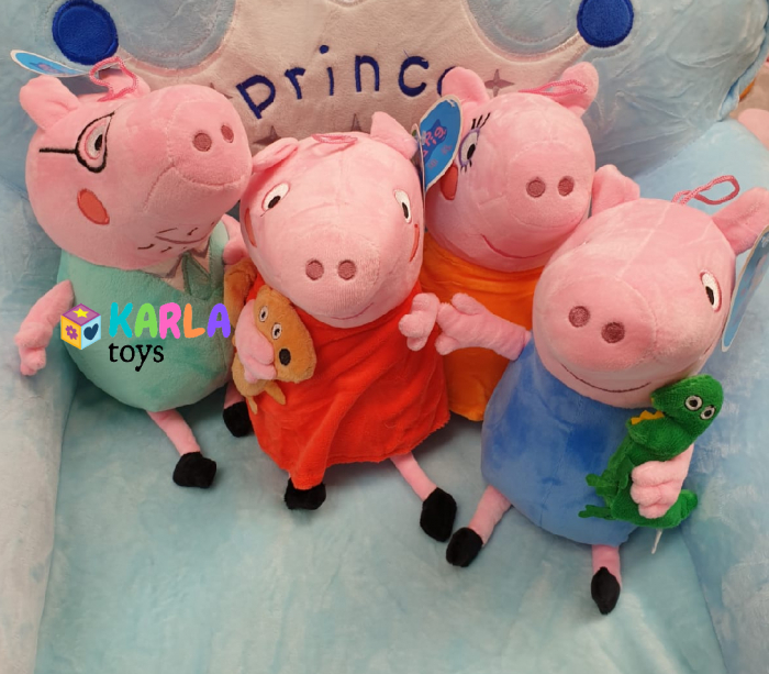 Jucarii de Plus Purcelusa Peppa Pig set 4 buc [6]