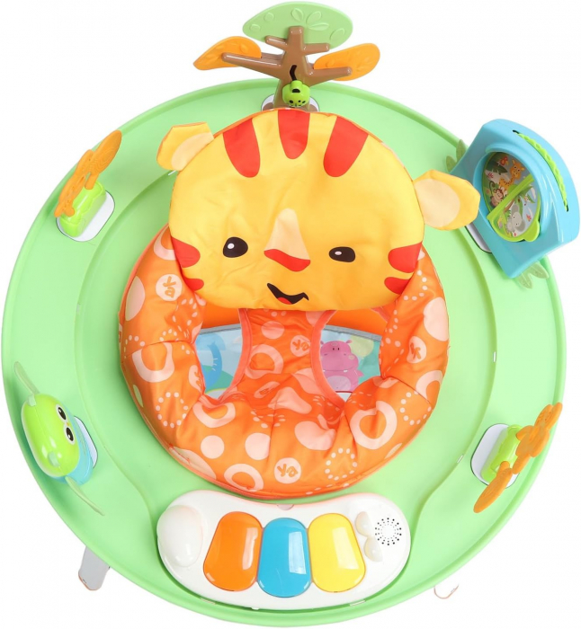Jumper pentru Bebelusi cu Scaun Rotativ, Centru de Joaca Tigru Interactiv  Muzica si Lumina [3]