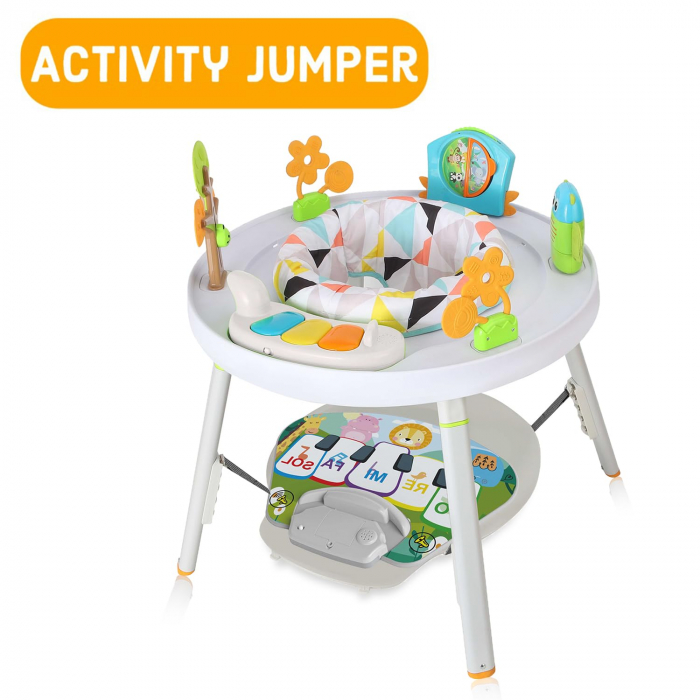 Jumper pentru Bebelusi cu Scaun Rotativ, Centru de Joaca  Interactiv  Muzica si Lumina [5]