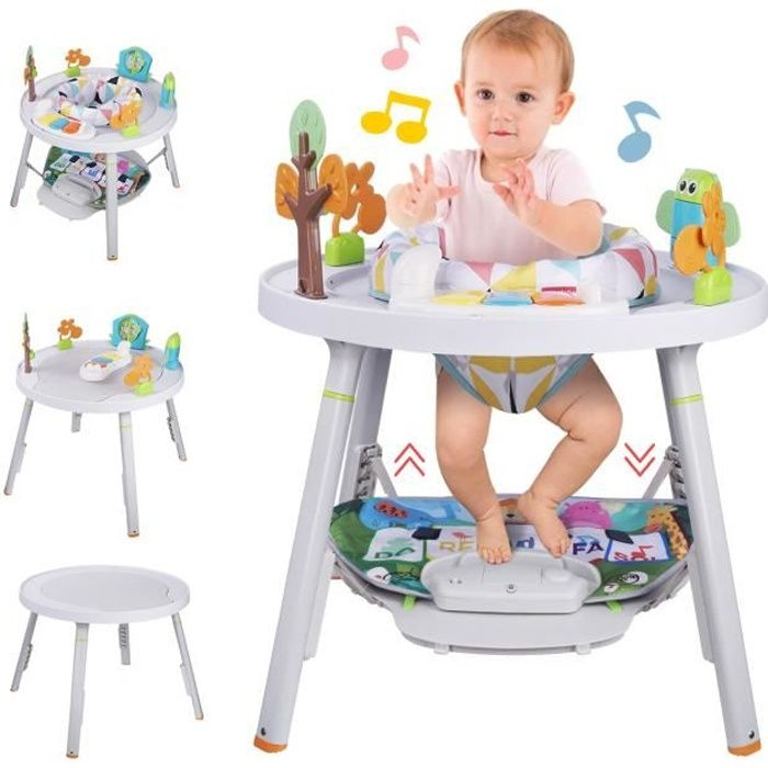 Jumper pentru Bebelusi cu Scaun Rotativ, Centru de Joaca  Interactiv  Muzica si Lumina [2]