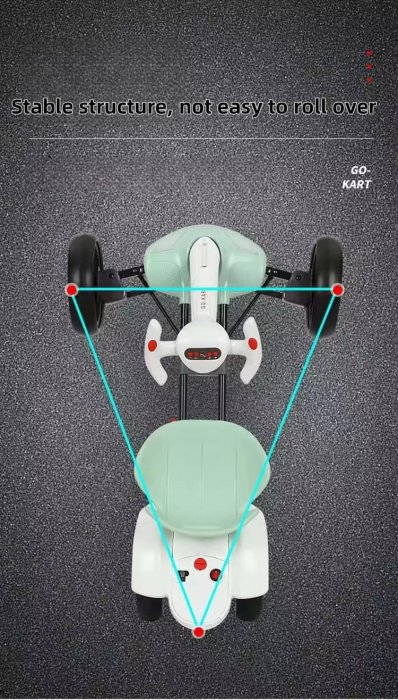 Kart Electric Pliabil 6V cu Functii si USB Negru [4]