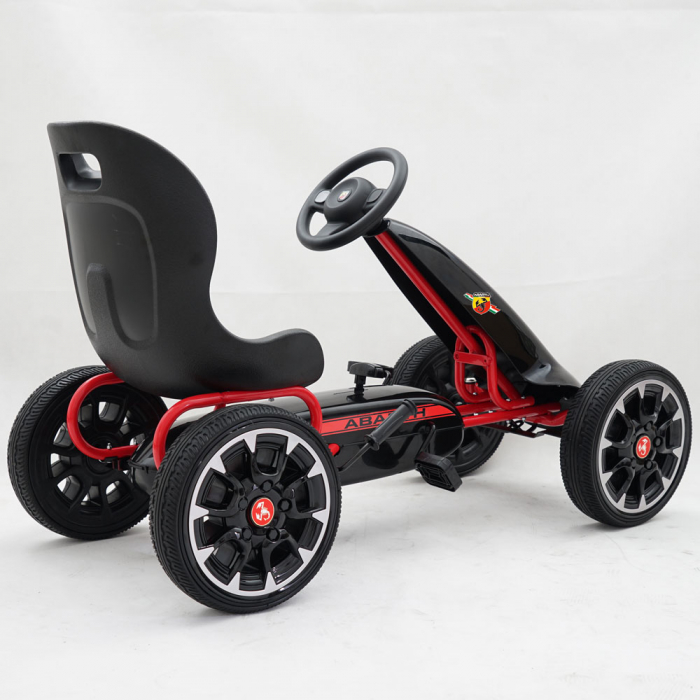 Kart cu Pedale Abarth pentru copii cu roti din Spuma EVA [3]