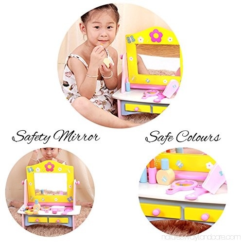 Masuta de Toaleta din Lemn cu Accesorii Dresser [4]