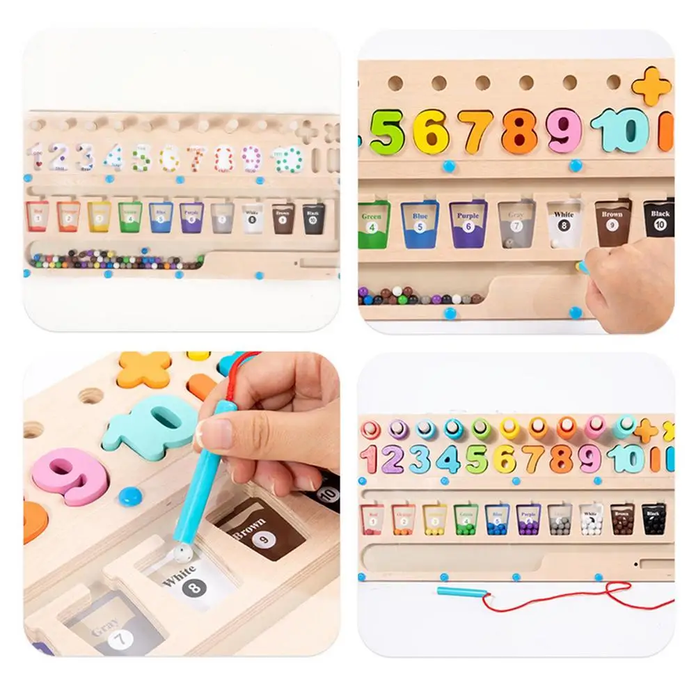 Tablă de matematică din lemn Montessori [4]