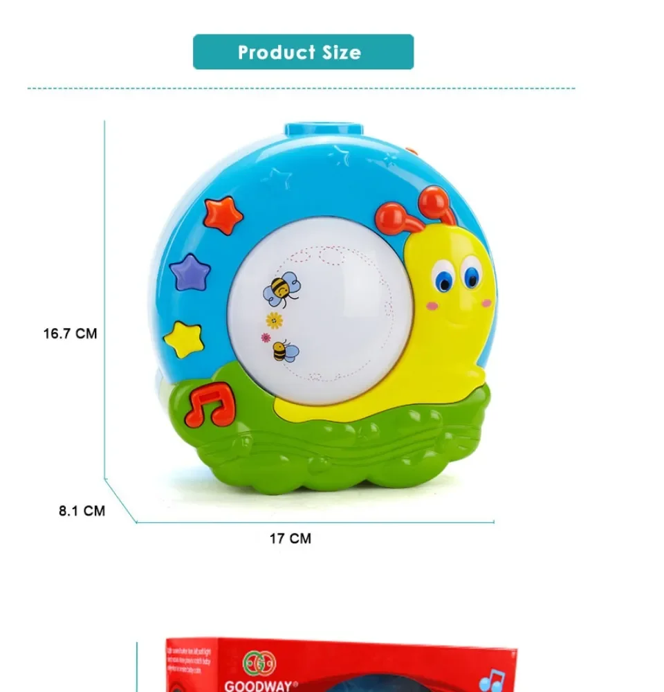 Proiector cu Lumina de Noapte Goodway Musical Projector – Melc cu Muzica si Proiectii [2]