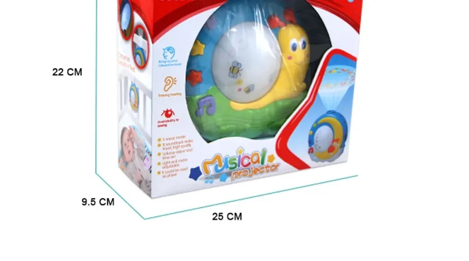 Proiector cu Lumina de Noapte Goodway Musical Projector – Melc cu Muzica si Proiectii [4]