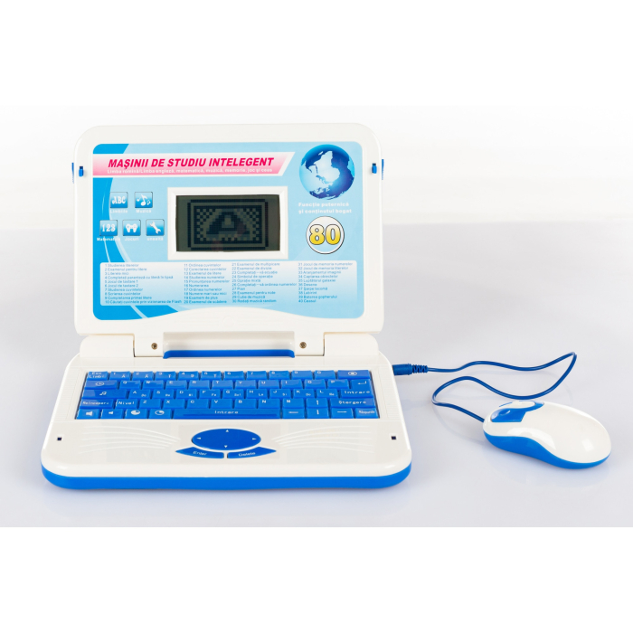 Laptop Albastru Educativ Interactiv Copii 80 Activitati, ABC Muzica Mate [4]