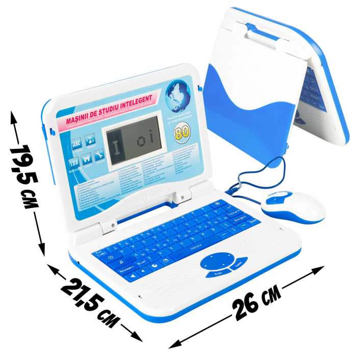 Laptop Albastru Educativ Interactiv Copii 80 Activitati, ABC Muzica Mate [3]