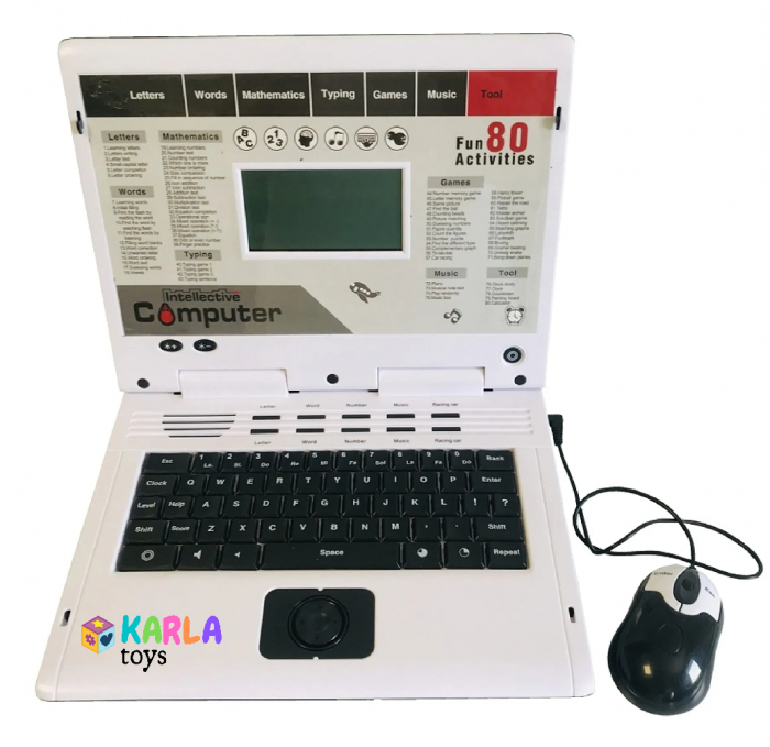 Laptop Copii cu 80 de activitati cu ecran LCD si Mouse [2]