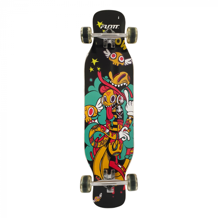 Longboard Funky din lemn Penny Board cu roti din silicon [2]
