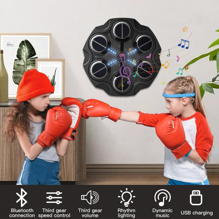 Maaina de Box Inteligenta cu Muzica si Bluetooth Negru– Montare pe Perete, LED [7]