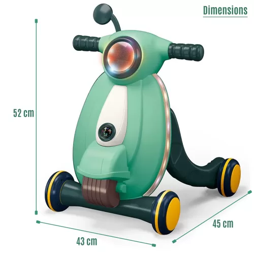 Antemergator verde cu lumini si sunete pentru bebe [2]