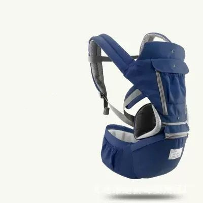 Marsupiu Ergonomic Bebe 0-36 luni – 12 Moduri Purtare Albastru [1]