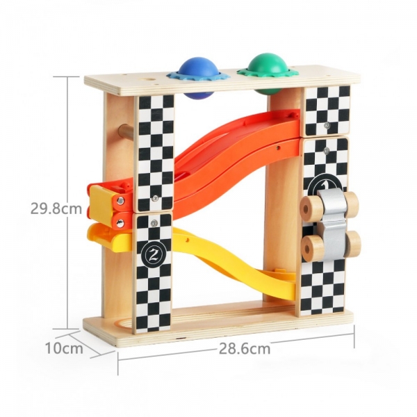 Pista masinute din lemn 2 in 1 Topbright [2]