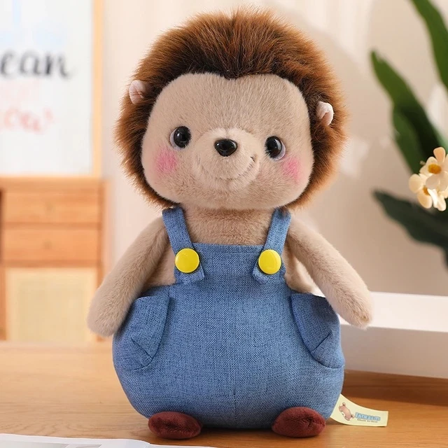 Mascota Jucarie din plus Arici cu salopeta Albastra 26 cm [1]