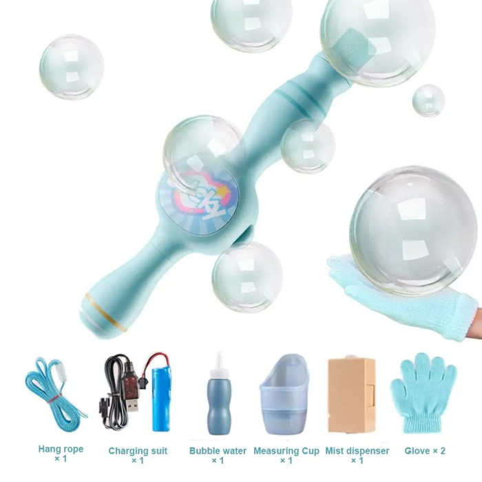 Masina de Bule de Fum Magic – Bagheta cu Efect de Ceata, Lumina LED Bleu [1]