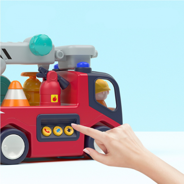 Masina de Pompieri cu sunete si lumini Hola Toys [5]