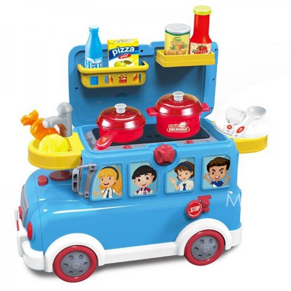 Masinuta Copii 3 in 1 Funny Bus Doctor - Supermarket - Bucatar [3]